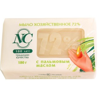 Невская косметика Мыло хоз.72% Пальмовое масло 180 гр